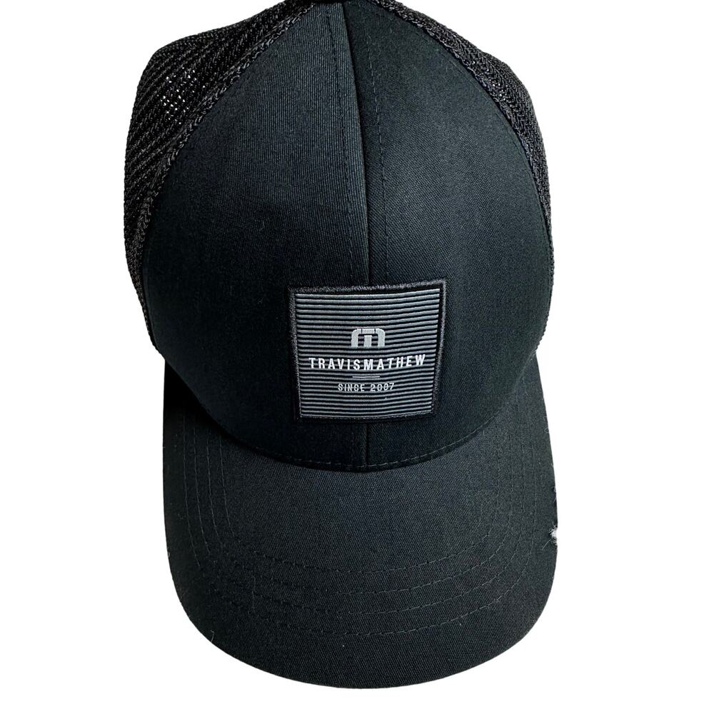 Travis Mathew Black Mesh Cap